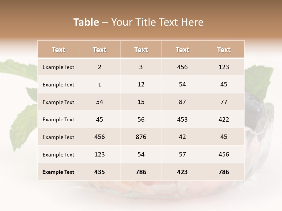 Health Aromatic Closeup PowerPoint Template
