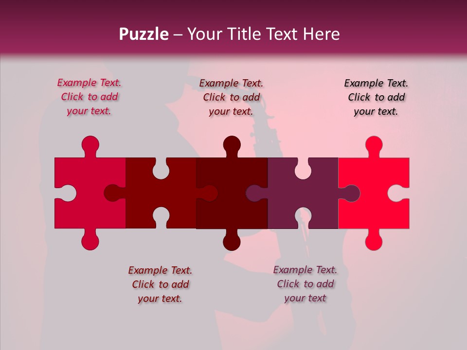 Musical Black Player PowerPoint Template