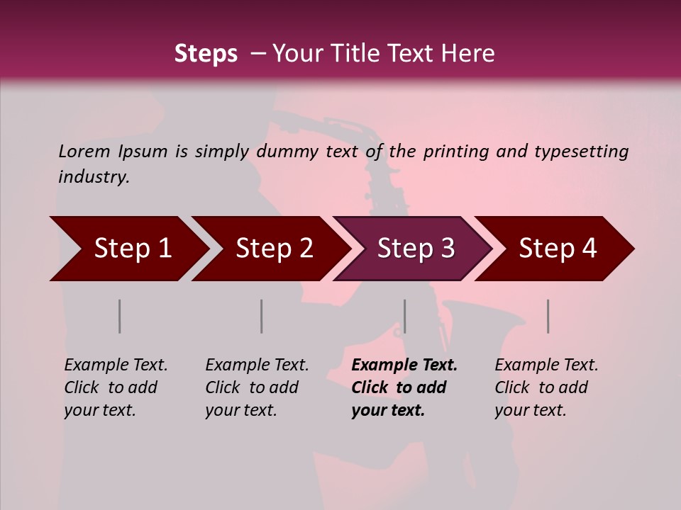 Musical Black Player PowerPoint Template
