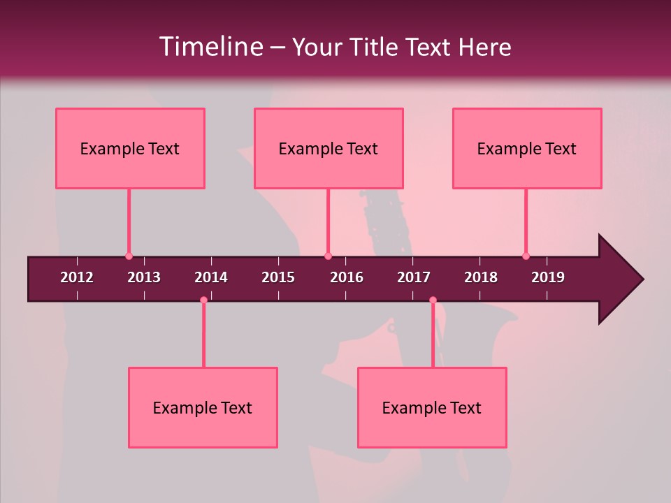 Musical Black Player PowerPoint Template