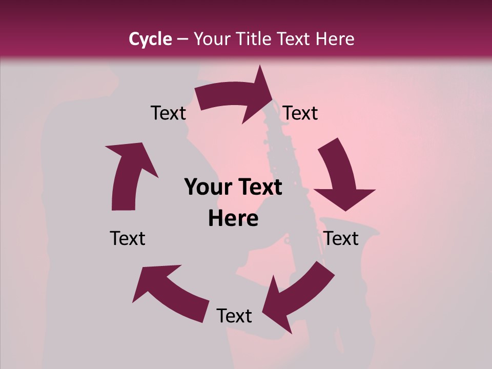 Musical Black Player PowerPoint Template