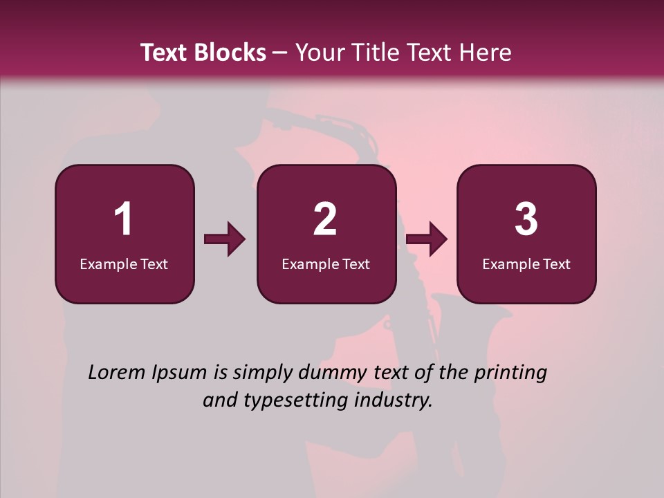 Musical Black Player PowerPoint Template