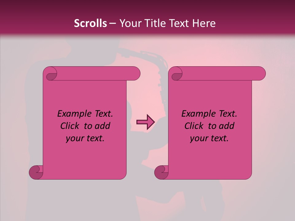 Musical Black Player PowerPoint Template