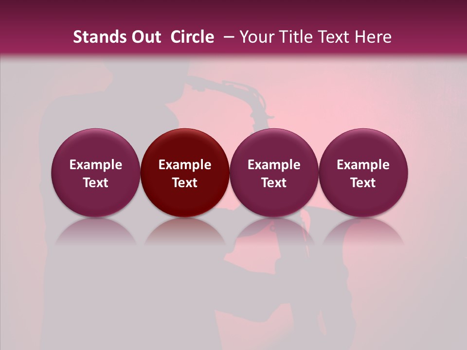 Musical Black Player PowerPoint Template