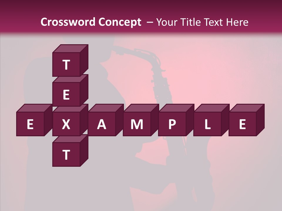 Musical Black Player PowerPoint Template