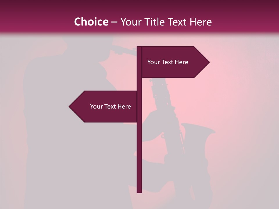 Musical Black Player PowerPoint Template