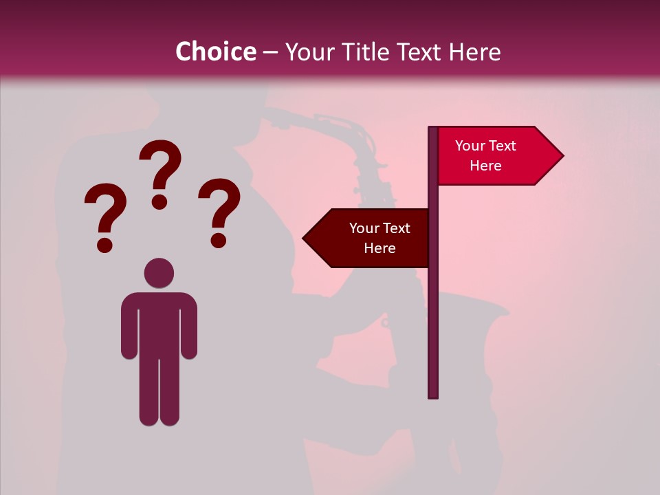 Musical Black Player PowerPoint Template