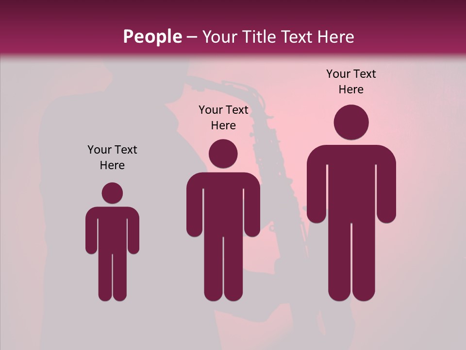 Musical Black Player PowerPoint Template