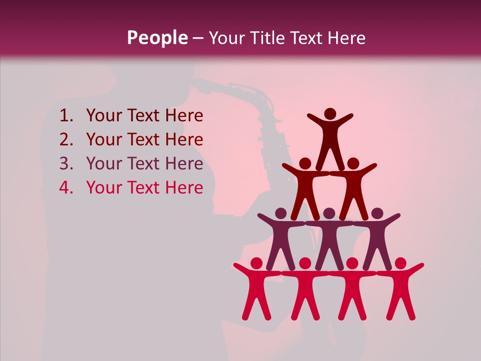 Musical Black Player PowerPoint Template