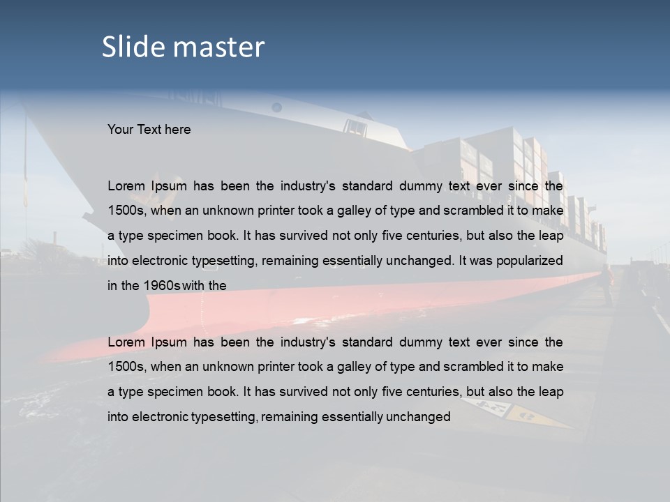 Harbor Luxury Vacation PowerPoint Template