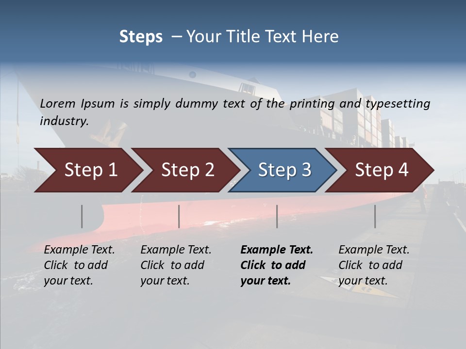 Harbor Luxury Vacation PowerPoint Template