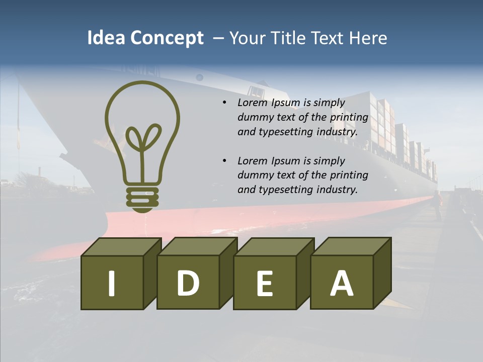 Harbor Luxury Vacation PowerPoint Template