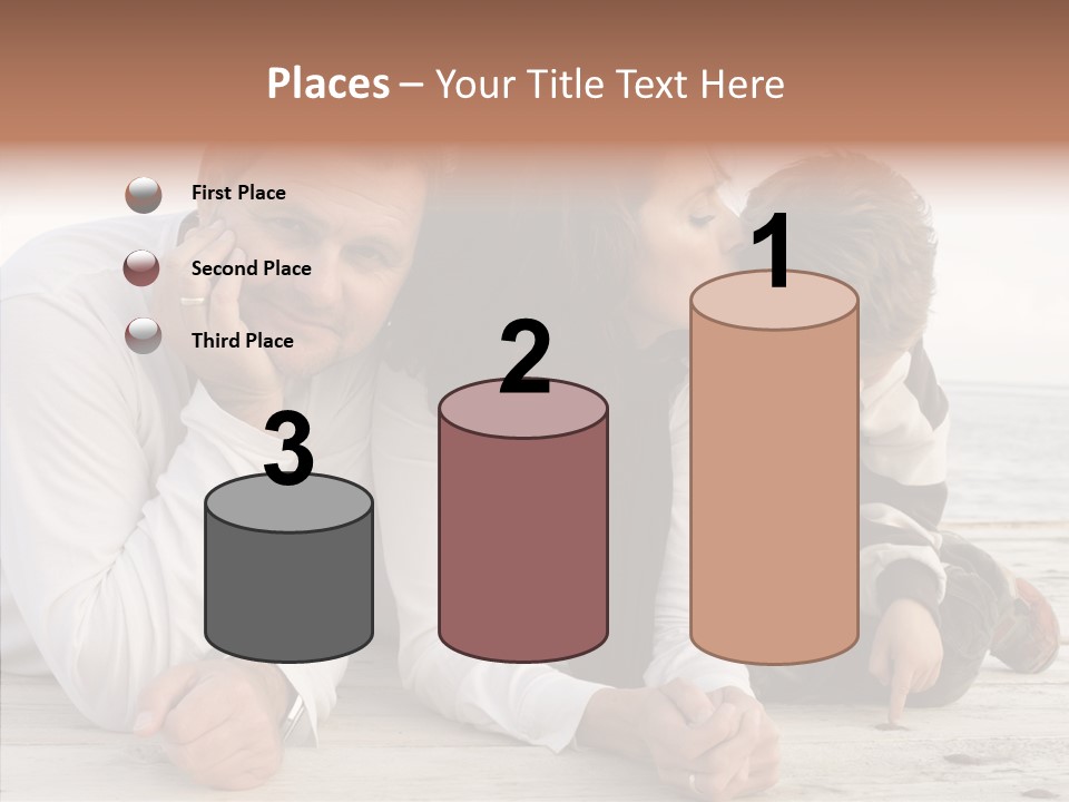 Happiness Horizontal Casual Clothing PowerPoint Template