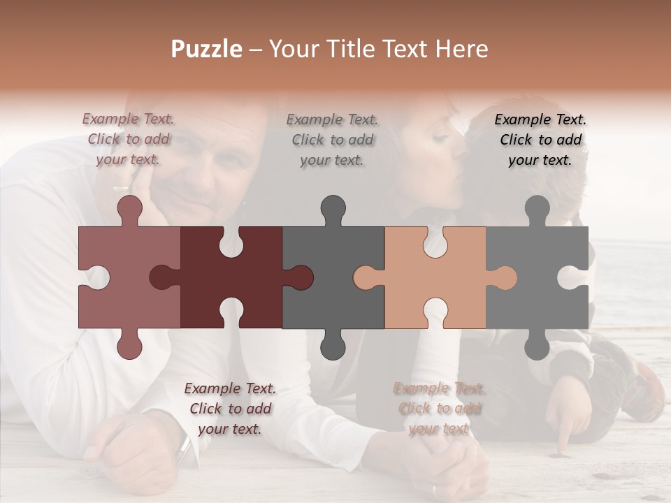 Happiness Horizontal Casual Clothing PowerPoint Template