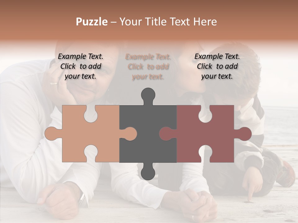 Happiness Horizontal Casual Clothing PowerPoint Template