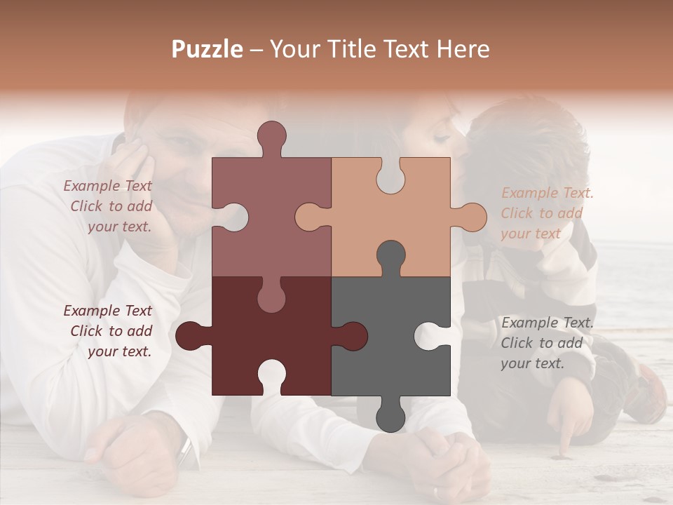 Happiness Horizontal Casual Clothing PowerPoint Template