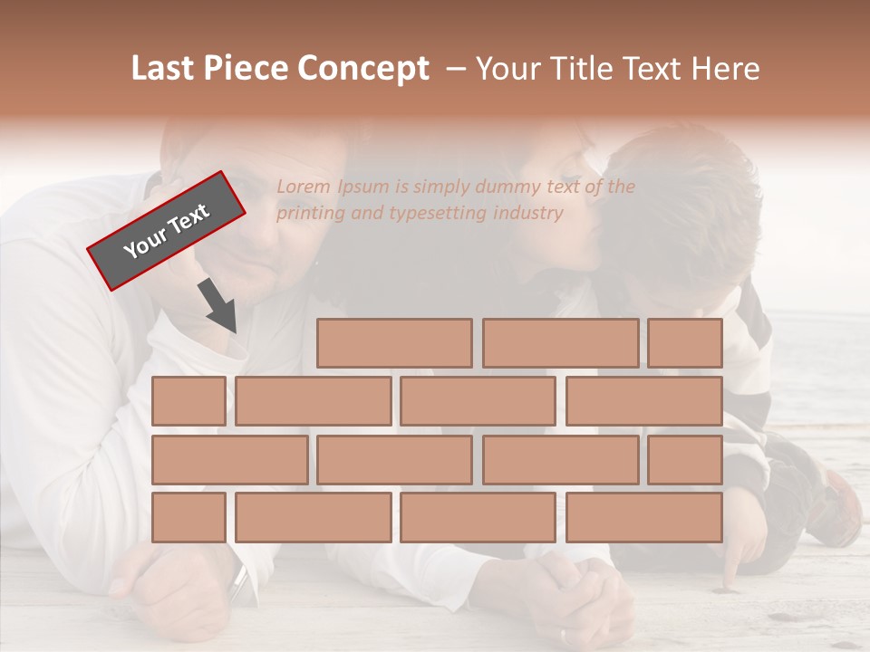 Happiness Horizontal Casual Clothing PowerPoint Template