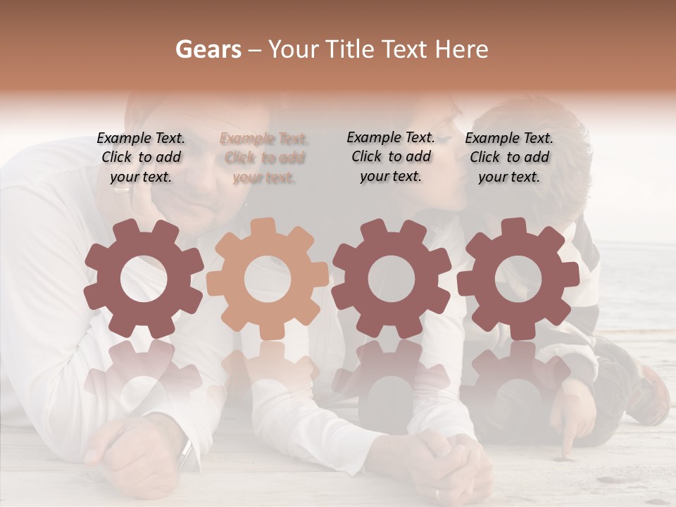 Happiness Horizontal Casual Clothing PowerPoint Template