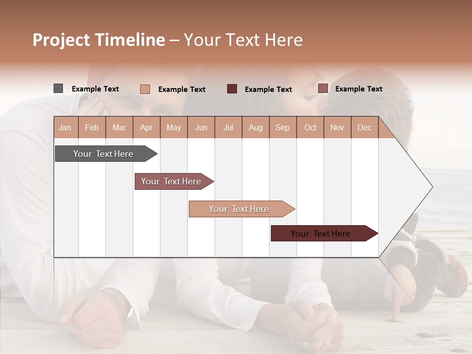 Happiness Horizontal Casual Clothing PowerPoint Template