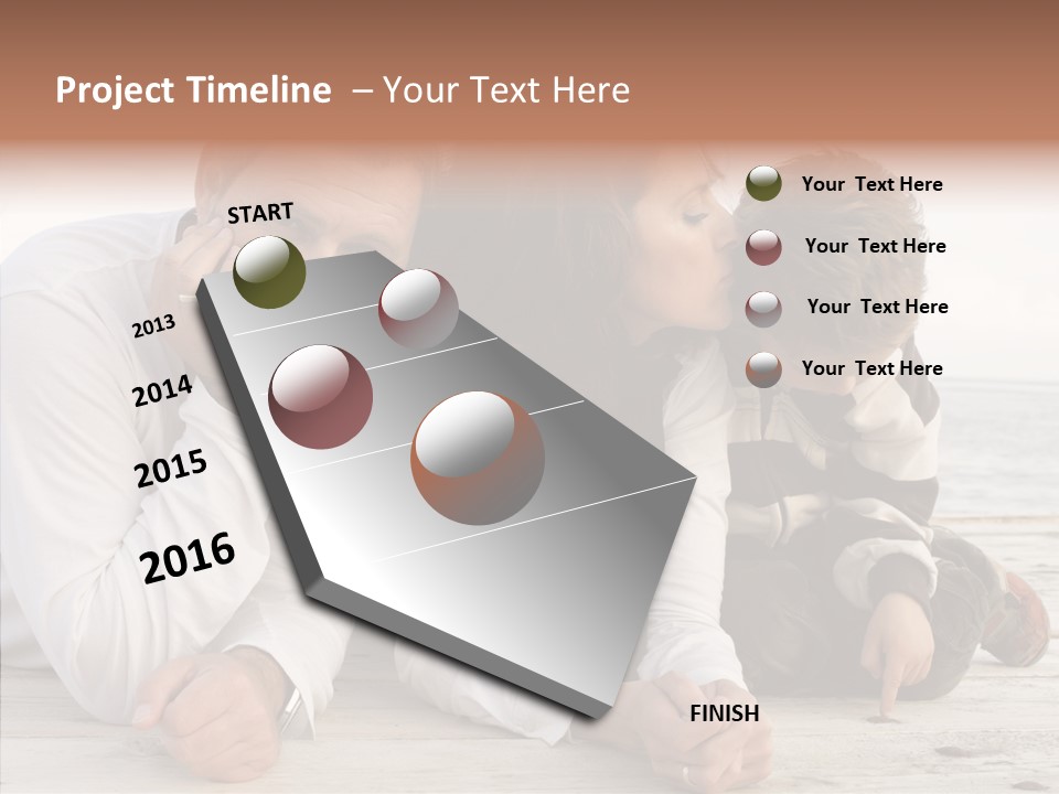 Happiness Horizontal Casual Clothing PowerPoint Template