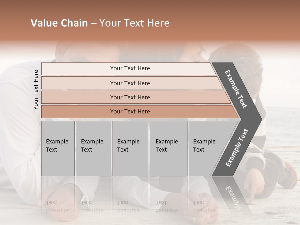 Happiness Horizontal Casual Clothing PowerPoint Template