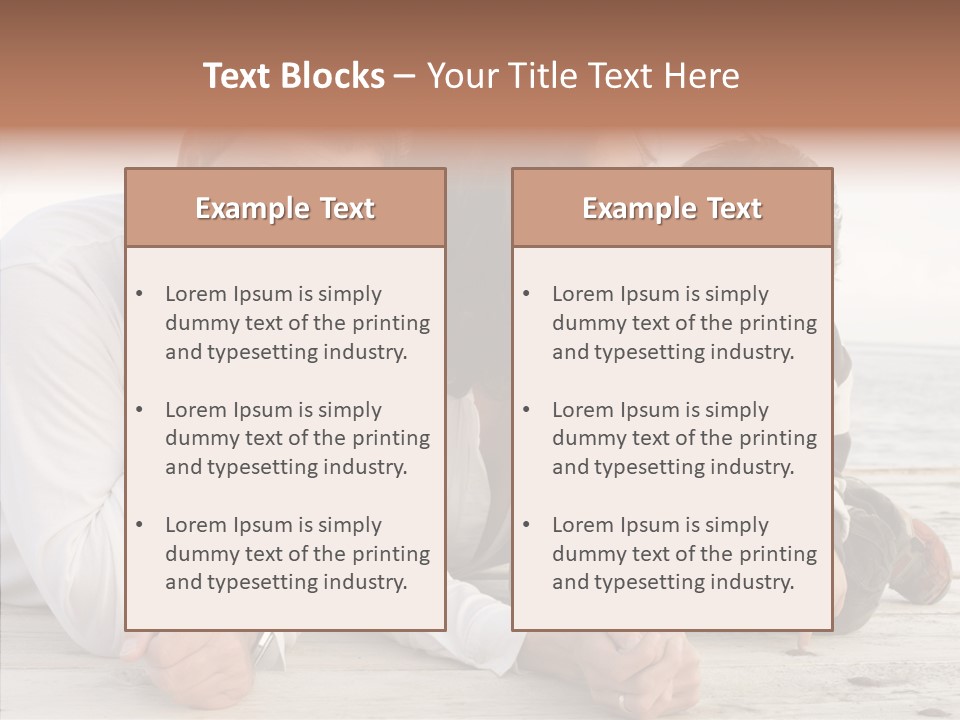Happiness Horizontal Casual Clothing PowerPoint Template