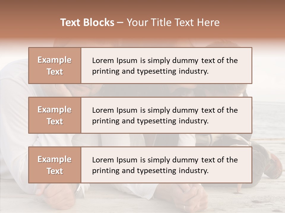 Happiness Horizontal Casual Clothing PowerPoint Template