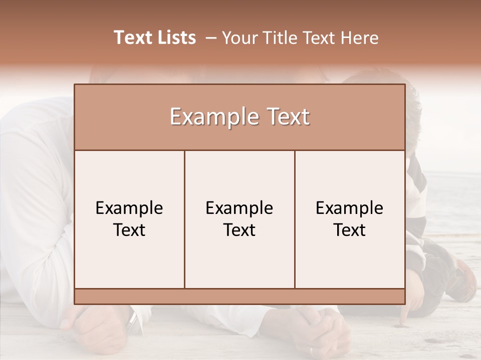Happiness Horizontal Casual Clothing PowerPoint Template