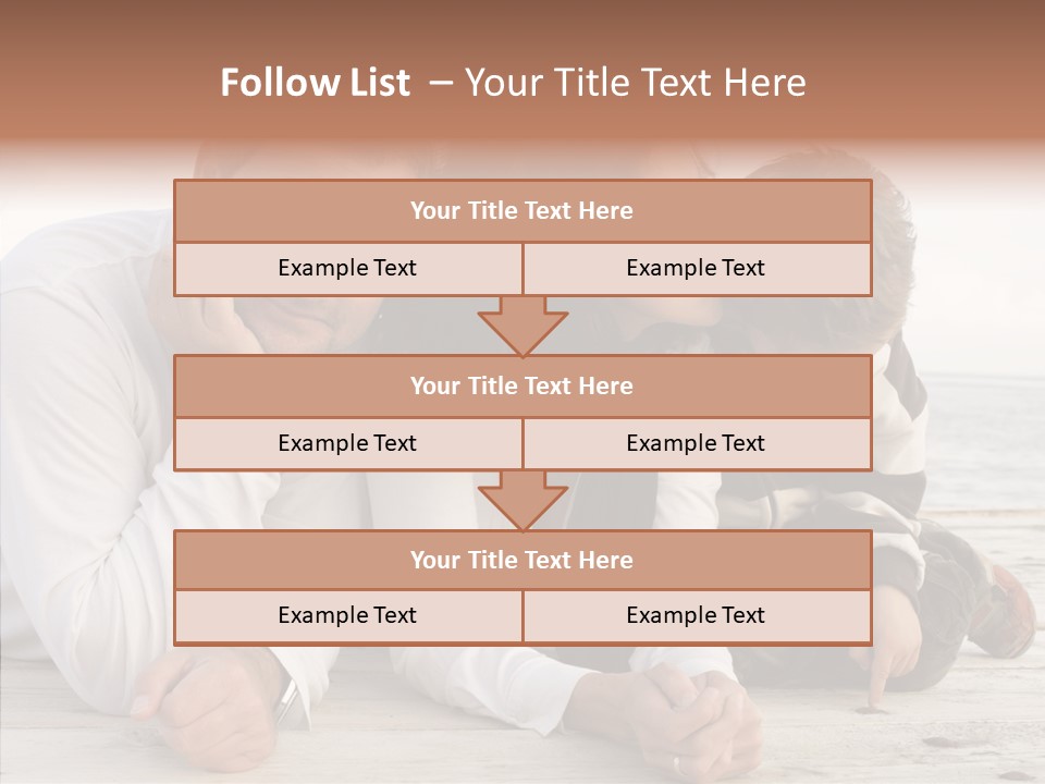 Happiness Horizontal Casual Clothing PowerPoint Template