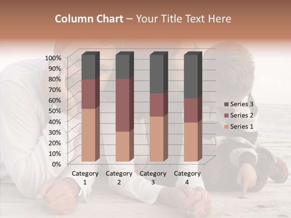 Happiness Horizontal Casual Clothing PowerPoint Template