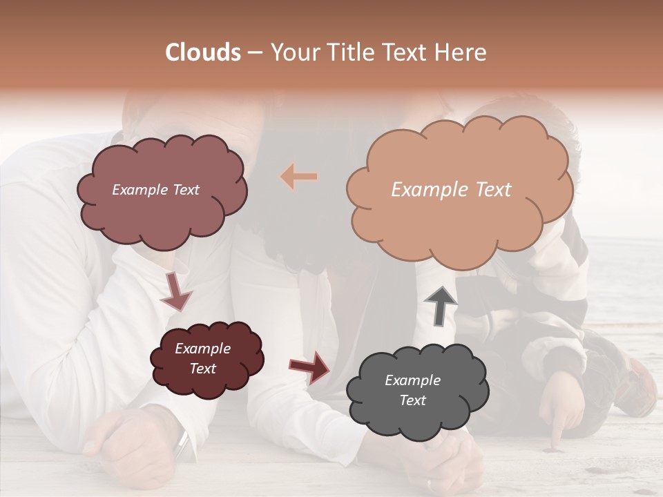 Happiness Horizontal Casual Clothing PowerPoint Template