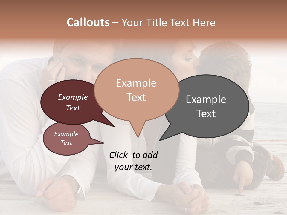 Happiness Horizontal Casual Clothing PowerPoint Template