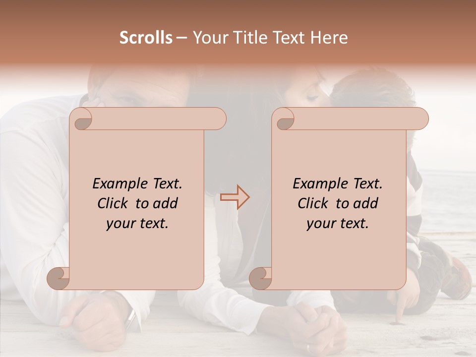 Happiness Horizontal Casual Clothing PowerPoint Template