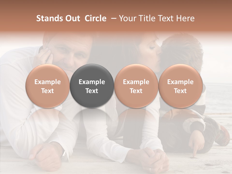 Happiness Horizontal Casual Clothing PowerPoint Template