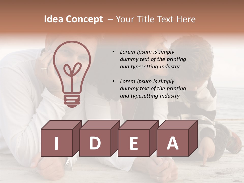 Happiness Horizontal Casual Clothing PowerPoint Template