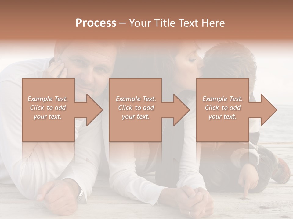 Happiness Horizontal Casual Clothing PowerPoint Template