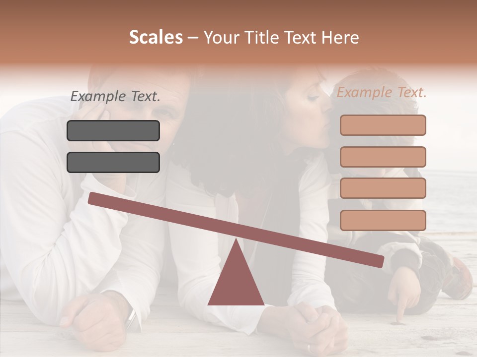 Happiness Horizontal Casual Clothing PowerPoint Template