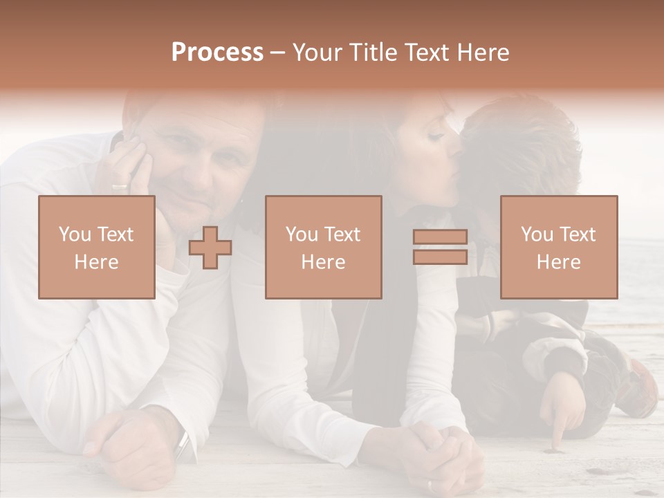 Happiness Horizontal Casual Clothing PowerPoint Template