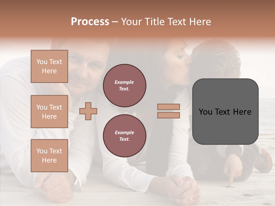 Happiness Horizontal Casual Clothing PowerPoint Template