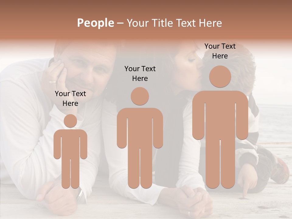 Happiness Horizontal Casual Clothing PowerPoint Template