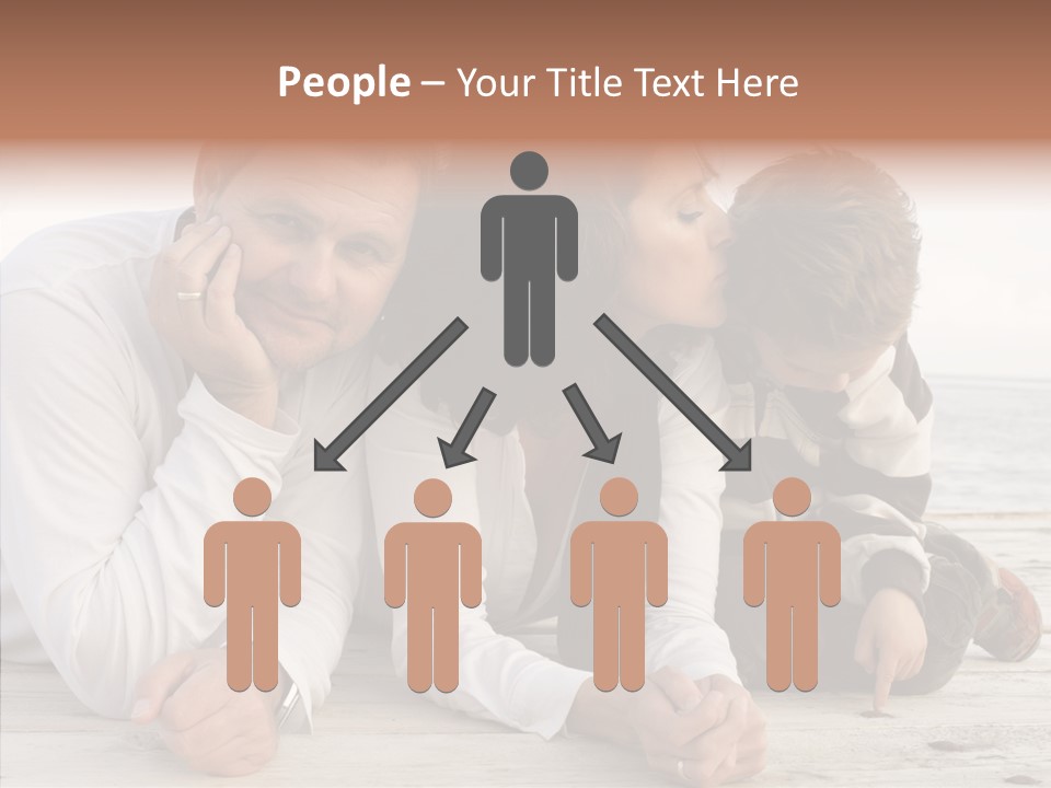 Happiness Horizontal Casual Clothing PowerPoint Template