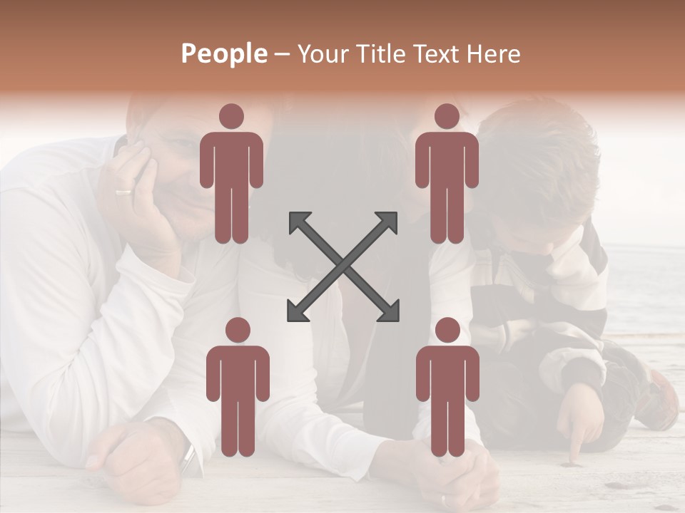 Happiness Horizontal Casual Clothing PowerPoint Template