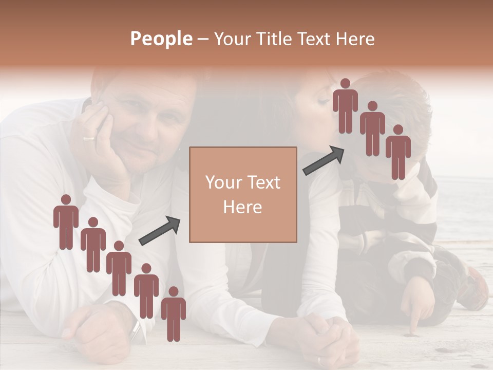 Happiness Horizontal Casual Clothing PowerPoint Template