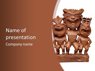 Handmade Totem Wood PowerPoint Template