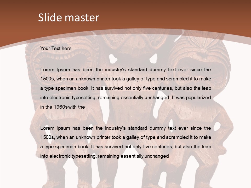 Handmade Totem Wood PowerPoint Template