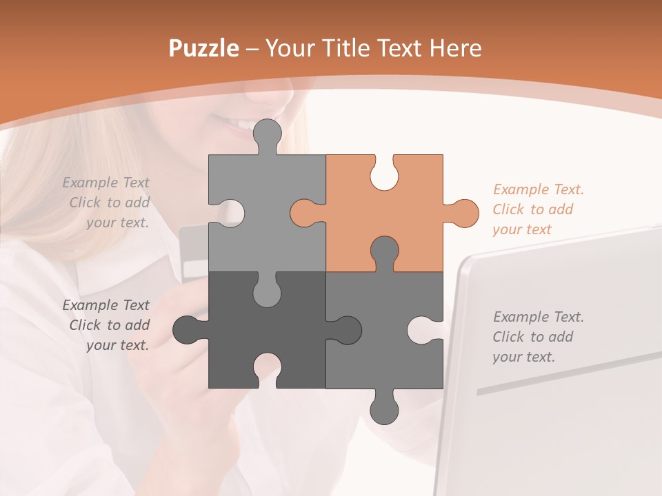 Credit Beautiful Sitting PowerPoint Template