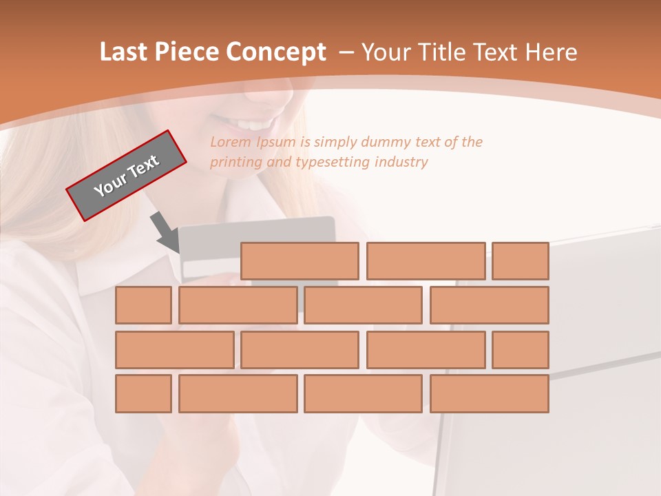 Credit Beautiful Sitting PowerPoint Template