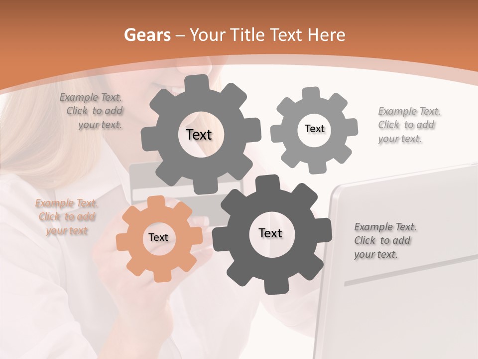 Credit Beautiful Sitting PowerPoint Template