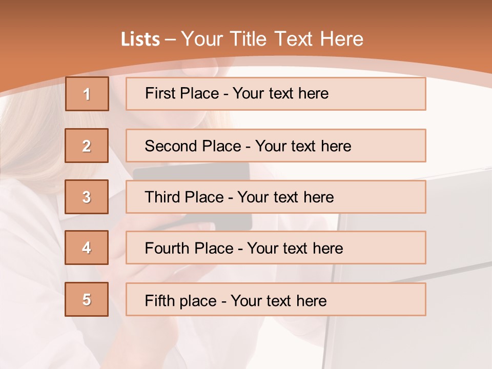 Credit Beautiful Sitting PowerPoint Template
