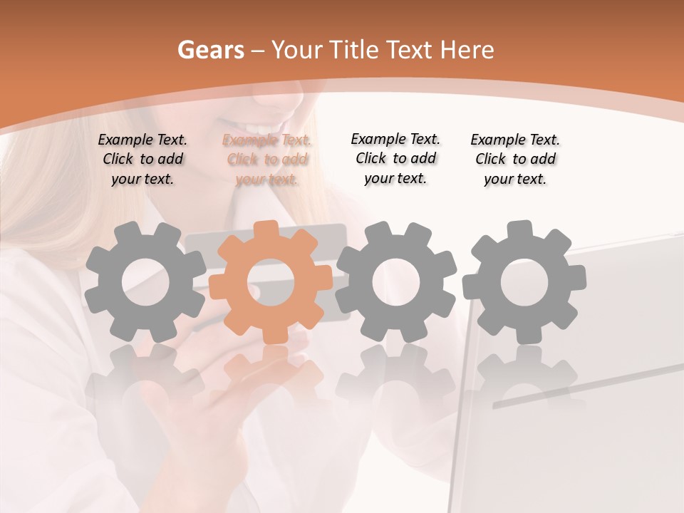 Credit Beautiful Sitting PowerPoint Template